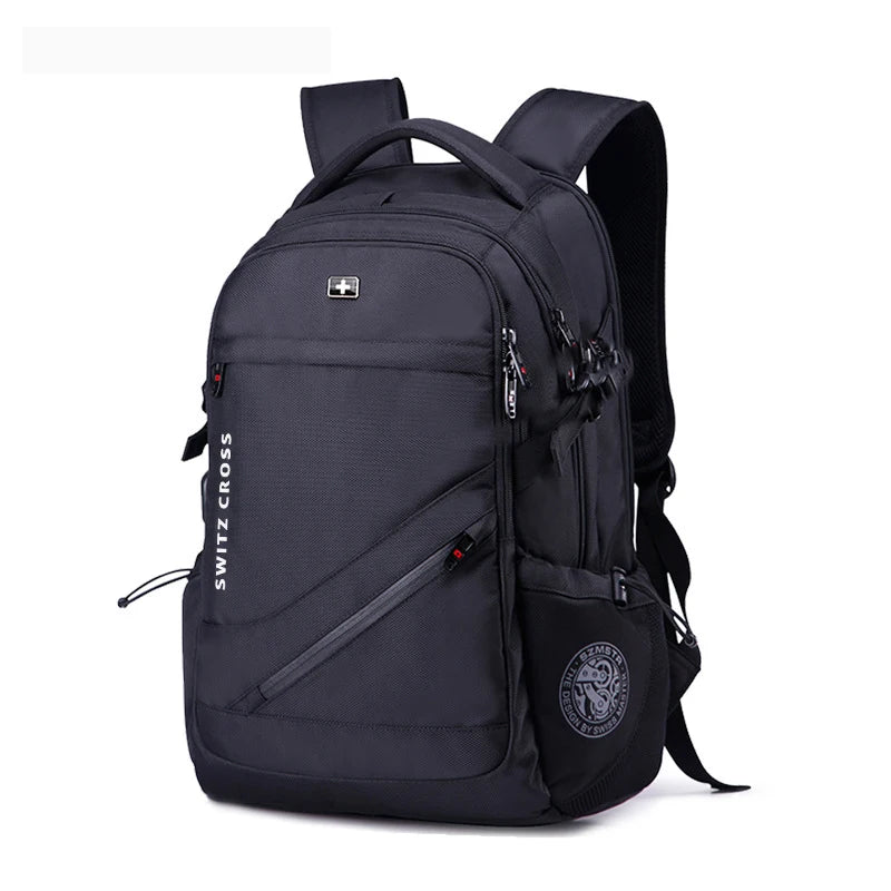 Mochila Swiss Men's Anti-Theft Backpack with USB Port, Waterproof Laptop Backpack for 15.6" and 17" Notebooks, Business & School
