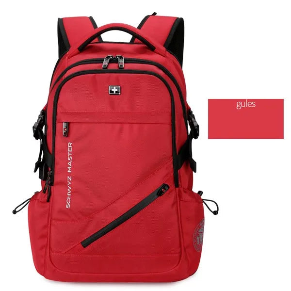 Mochila Swiss Men's Anti-Theft Backpack with USB Port, Waterproof Laptop Backpack for 15.6" and 17" Notebooks, Business & School