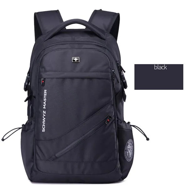 Mochila Swiss Men's Anti-Theft Backpack with USB Port, Waterproof Laptop Backpack for 15.6" and 17" Notebooks, Business & School
