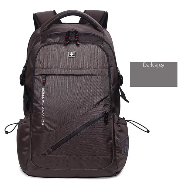 Mochila Swiss Men's Anti-Theft Backpack with USB Port, Waterproof Laptop Backpack for 15.6" and 17" Notebooks, Business & School