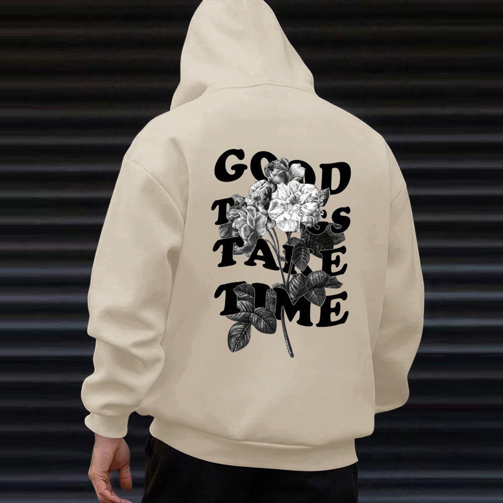 European and American Men's Sweatshirts 2024 Autumn and Winter New Large Size Loose Hooded Long-Sleeved Men's Sweatshirts Factory Wholesale Cross-Border