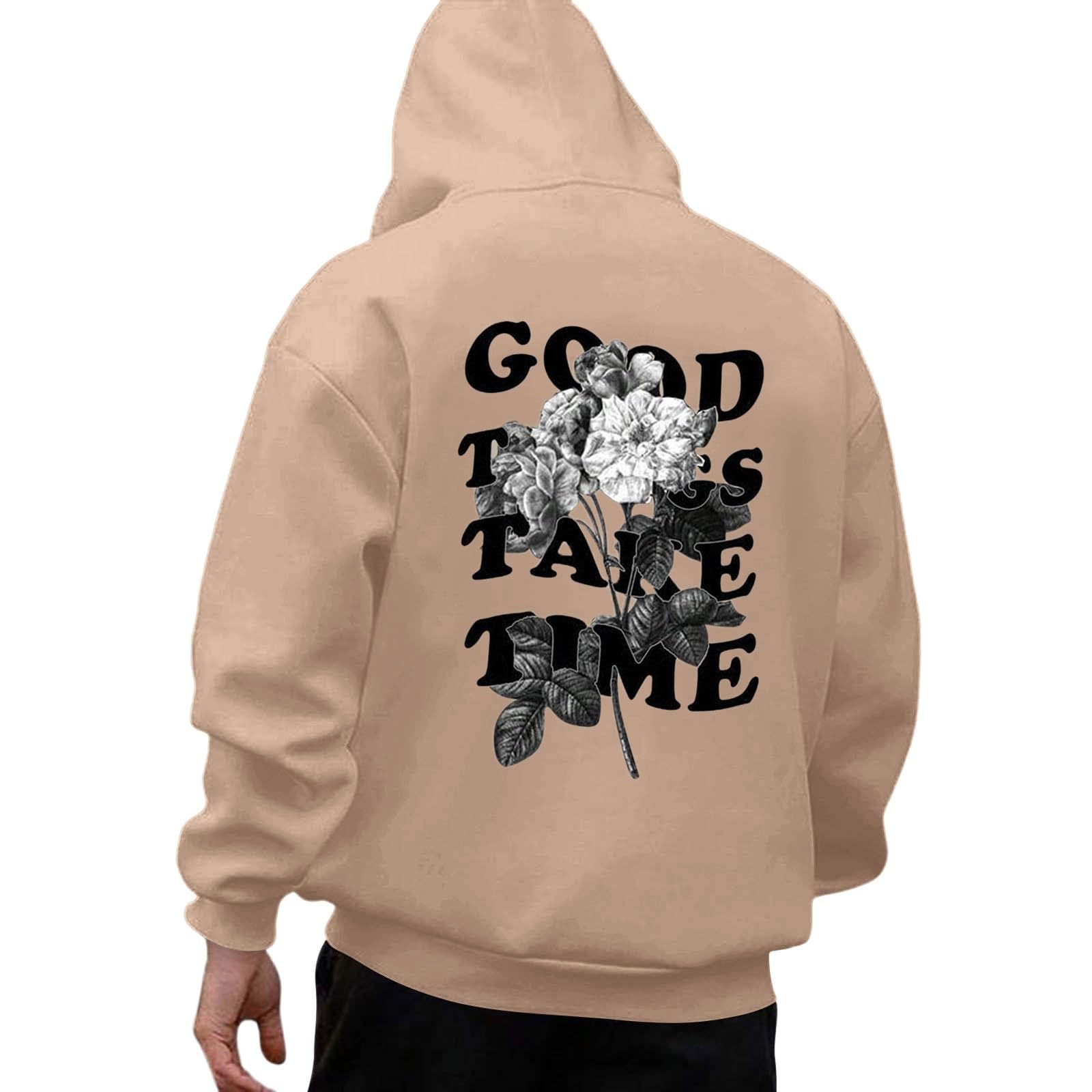 European and American Men's Sweatshirts 2024 Autumn and Winter New Large Size Loose Hooded Long-Sleeved Men's Sweatshirts Factory Wholesale Cross-Border