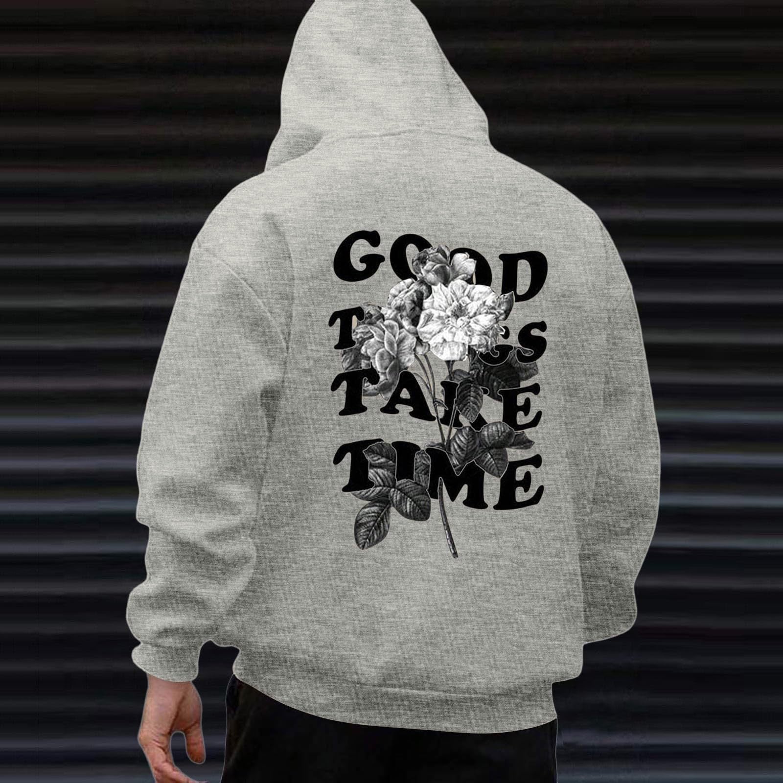 European and American Men's Sweatshirts 2024 Autumn and Winter New Large Size Loose Hooded Long-Sleeved Men's Sweatshirts Factory Wholesale Cross-Border