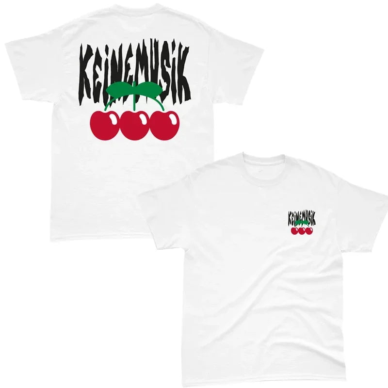Camiseta de manga corta de verano para hombre y mujer, ropa de calle informal Vintage, Keinemusik, etiqueta de registro Camiseta