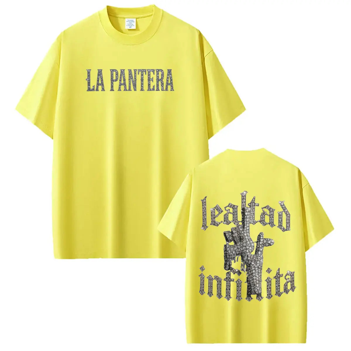 Singer La Pantera Fashion Print T Shirts Men Women Hip Hop T-shirt Short-sleeved Cotton Casual Oversized T Shirt Streetwear
