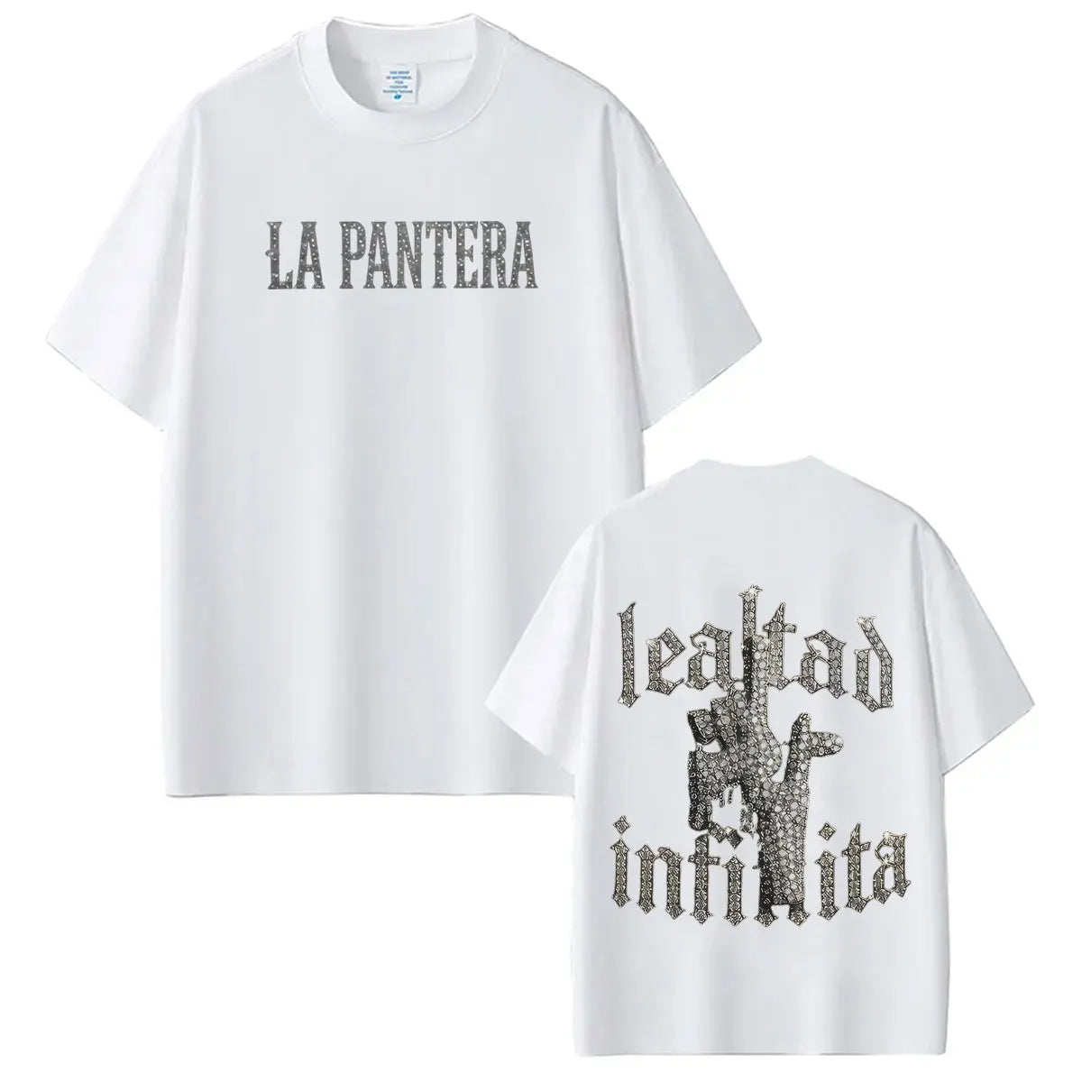 Singer La Pantera Fashion Print T Shirts Men Women Hip Hop T-shirt Short-sleeved Cotton Casual Oversized T Shirt Streetwear
