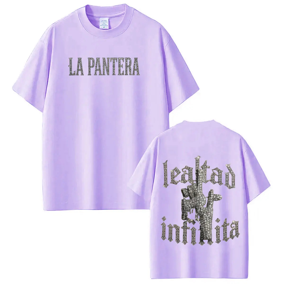 Singer La Pantera Fashion Print T Shirts Men Women Hip Hop T-shirt Short-sleeved Cotton Casual Oversized T Shirt Streetwear