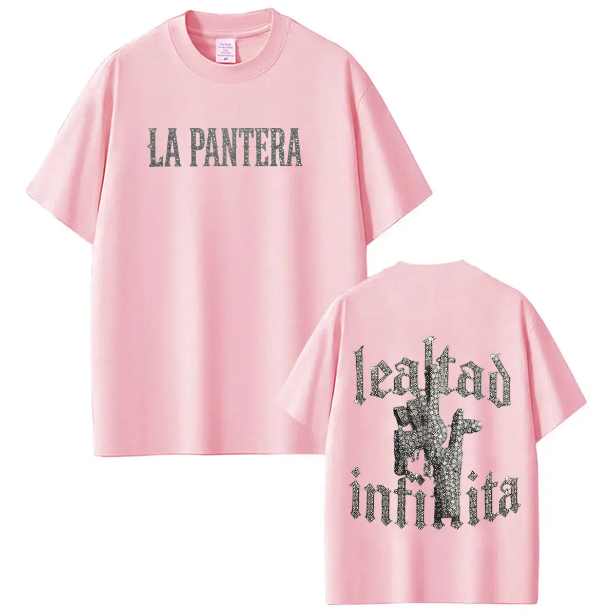 Singer La Pantera Fashion Print T Shirts Men Women Hip Hop T-shirt Short-sleeved Cotton Casual Oversized T Shirt Streetwear