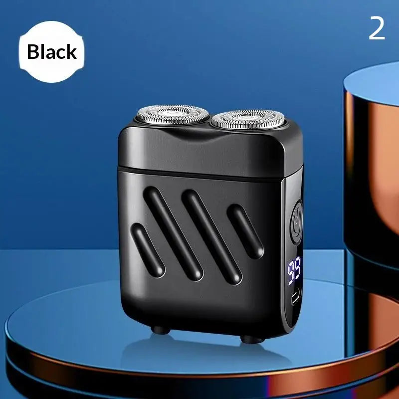 Electric Shaver Men Beard Trimmer Wet Dry Use Dual Blades Razor USB Rechargeable Mini Portable Face Beard Shaver For Home Travel