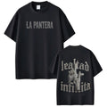 Singer La Pantera Fashion Print T Shirts Men Women Hip Hop T-shirt Short-sleeved Cotton Casual Oversized T Shirt Streetwear