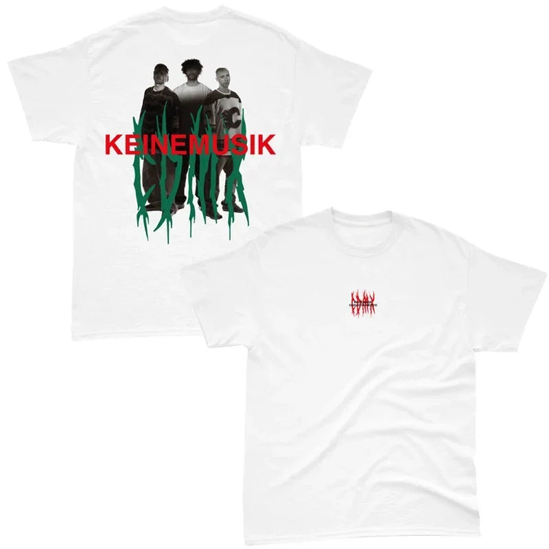 Camiseta de manga corta de verano para hombre y mujer, ropa de calle informal Vintage, Keinemusik, etiqueta de registro Camiseta