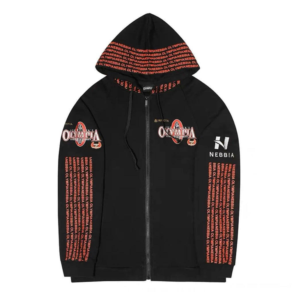 2025 Latest 60th Anniversary Olympia Embroidered Hoodie Sweater Fitness Bodybuilding Athlete