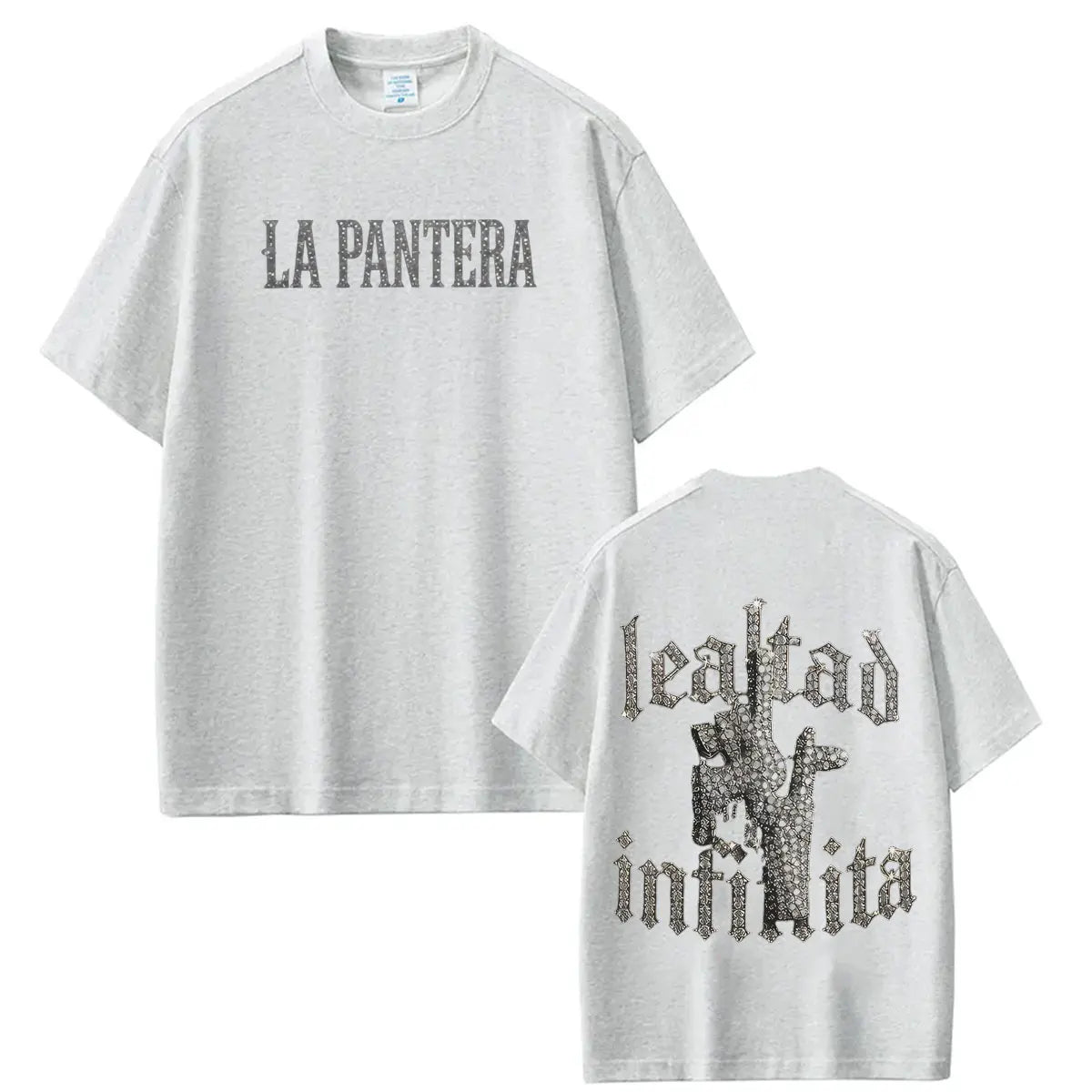 Singer La Pantera Fashion Print T Shirts Men Women Hip Hop T-shirt Short-sleeved Cotton Casual Oversized T Shirt Streetwear