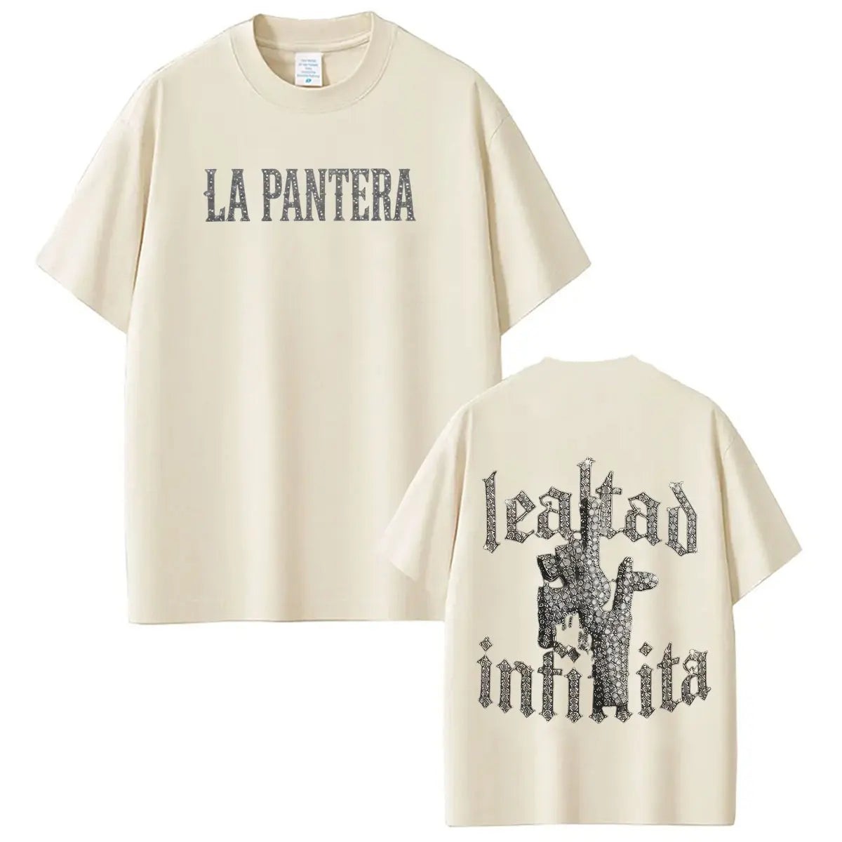 Singer La Pantera Fashion Print T Shirts Men Women Hip Hop T-shirt Short-sleeved Cotton Casual Oversized T Shirt Streetwear